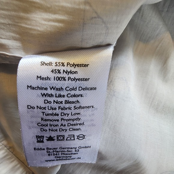 Eddie Bauer Shirt Men's Size TXL Light Gray Tent‎ Print Lightweight Slim Fit - Picture 9 of 11